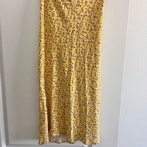 Audrey 3+1 Yellow Floral Maxi Skirt